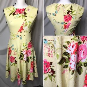 NWOT Studio One New York Floral Sleeveless Dress 6